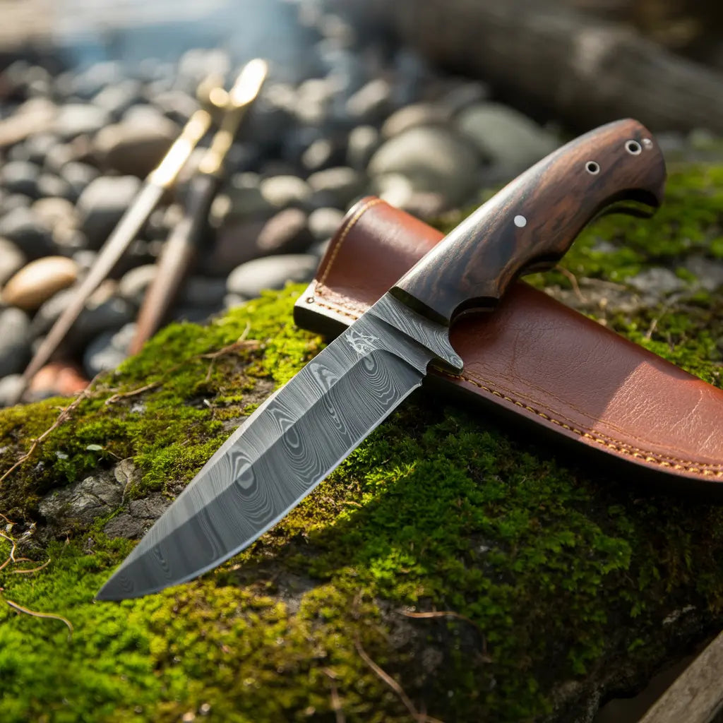Damascus Fixed Blade Knife