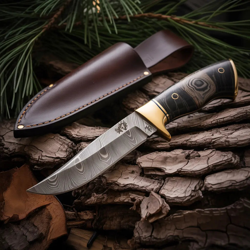 Damascus Hunting Knife