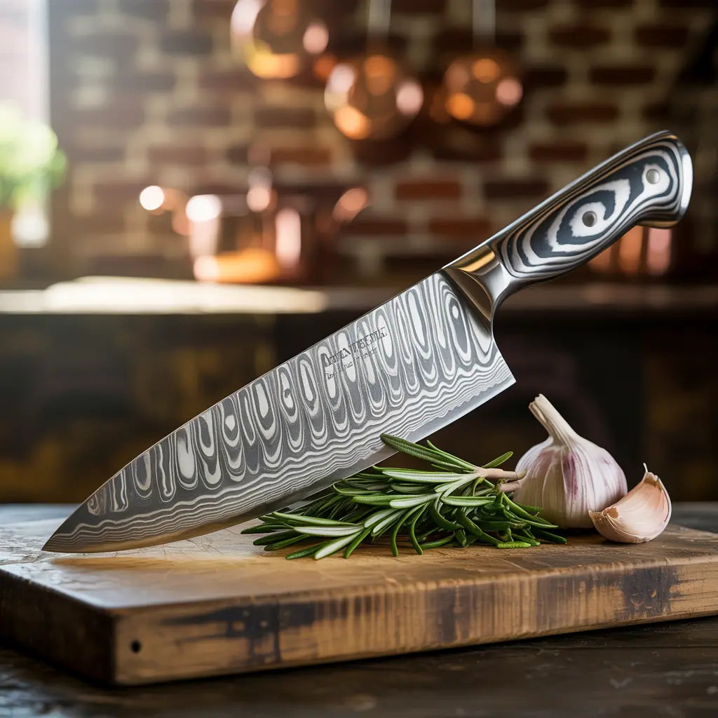 Damascus Kitchen Knife