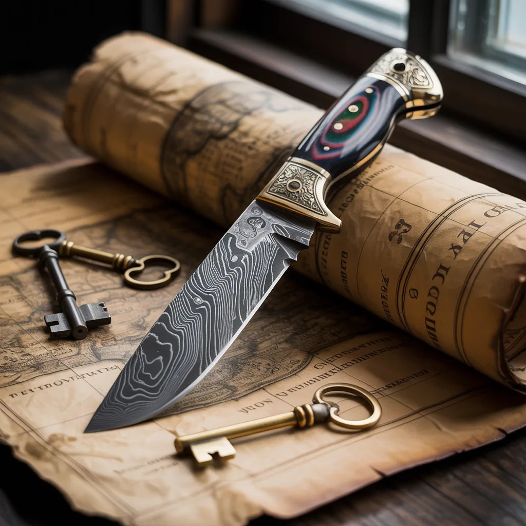 Damascus Vintage Knife