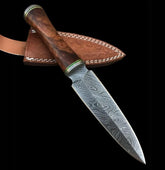 Crimson Root – Damascus Steel Boot Knife