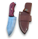 ForgeEdge 8″ Damascus Skinner – Fixed Blade Hunting & EDC Knife