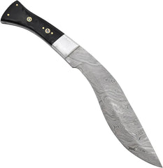 Heritage Forge Custom Damascus Full Tang Kukri Knife