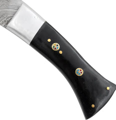 Heritage Forge Custom Damascus Full Tang Kukri Knife