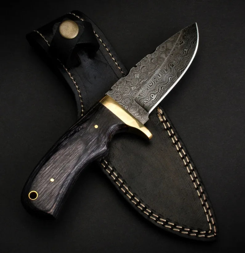 Jim Baker Damascus Steel Skinner