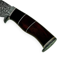 Midnight Viper – Damascus Kukri with Ebony Grip