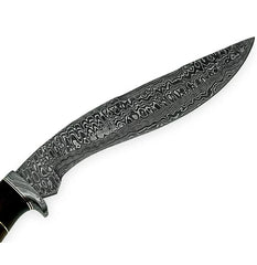 Midnight Viper – Damascus Kukri with Ebony Grip