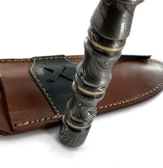 Oblivion Coil Damascus Tri-Edge Dagger