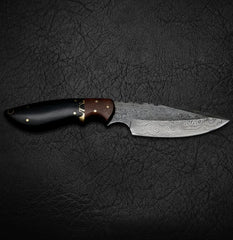 Quanah Damascus Steel Hunting Knife
