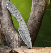 RainCore Forge – Damascus Hunting Knife Blank