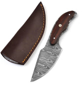 Ridgeback 7.5″ Damascus Fixed Blade Skinning Knife