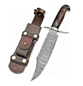 Scout’s Edge 13 Damascus Steel Bowie with Walnut Handle