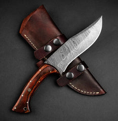 Scythian Damascus Steel Hunting Knife