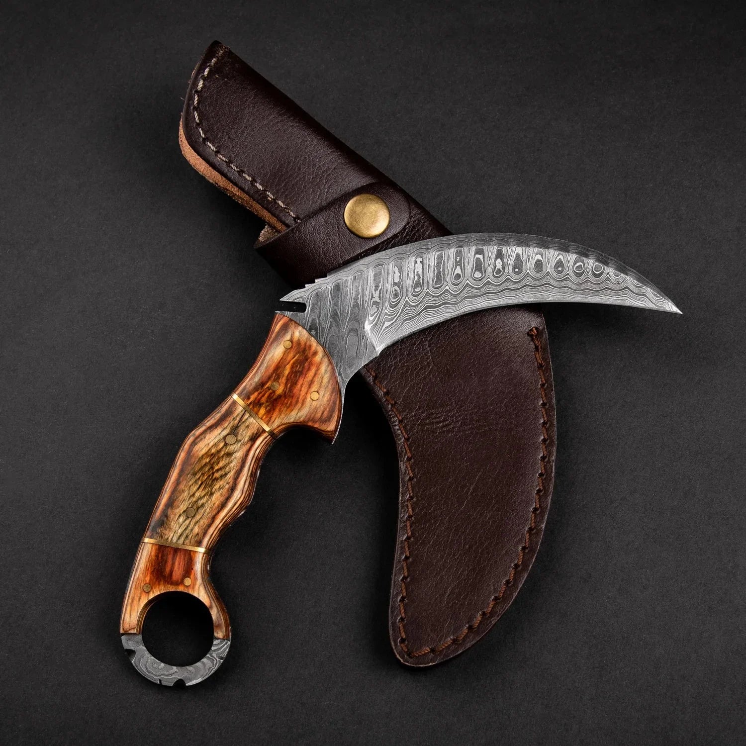 Tiger's Claw Damascus Steel Karambit