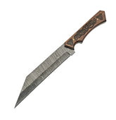 Valdrik Edge – Celtic Damascus Reverse Tanto Knife