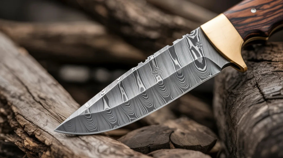 What is a Damascus hunting knife?
