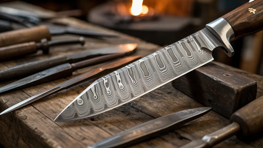 What is the process to make Damascus steel?