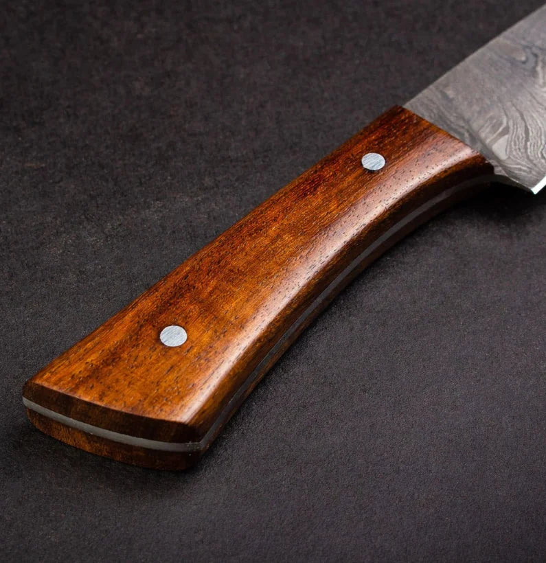 Cattleman Damascus Steel Steak Knives - Set of 4