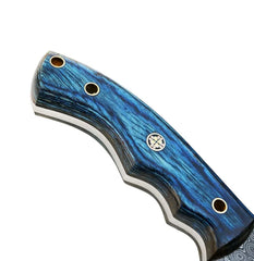 BlueSpiral Tracker – Damascus Steel Survival Knife