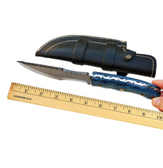 BlueSpiral Tracker – Damascus Steel Survival Knife