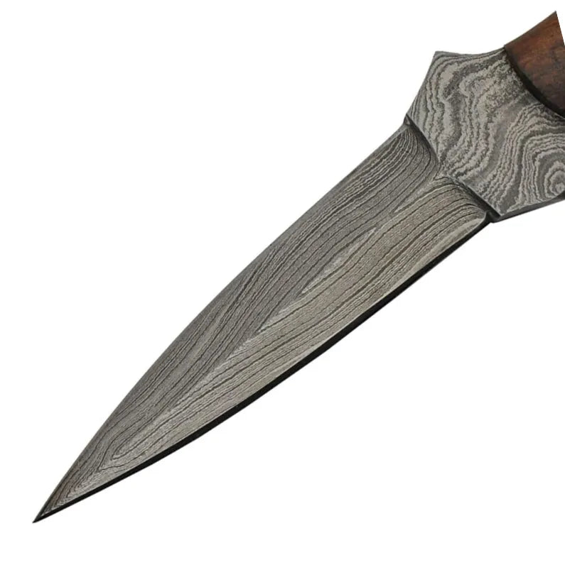 Desert Fang Damascus Baby Dagger