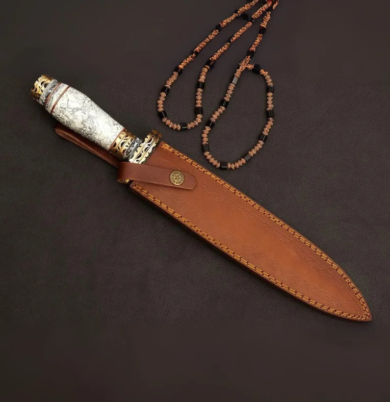 Dual Resin Double Edged Hunting Knife