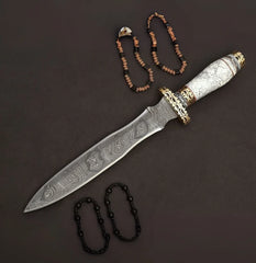 Dual Resin Double Edged Hunting Knife