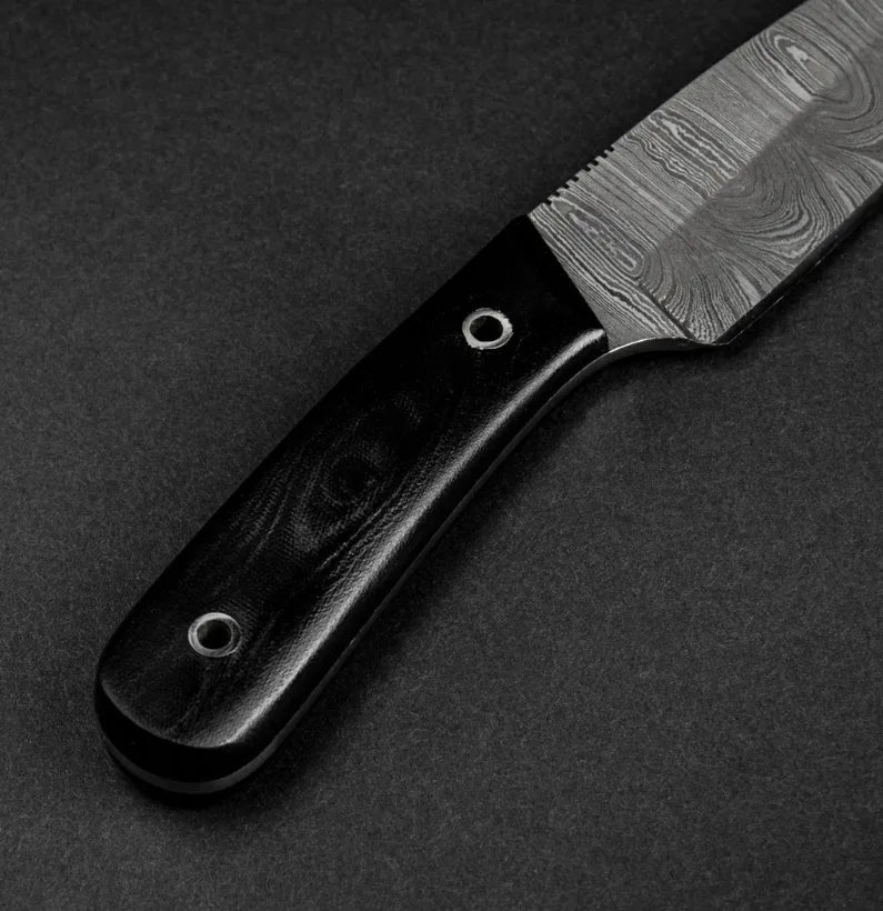 EDC Fixed Blade Damascus Steel Knife