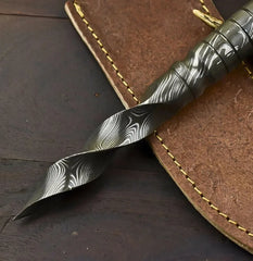 FrostPierce Damascus Ice Kris Dagger