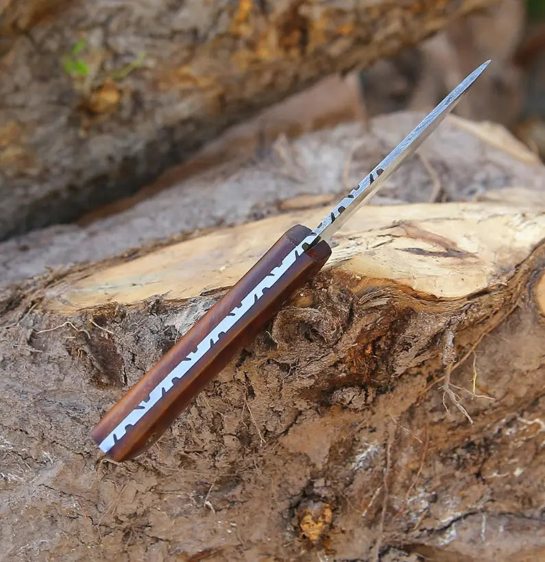 Full Tang Fixed Blade Hunting Knife – Rosewood Handle