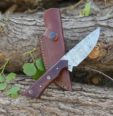 Full Tang Fixed Blade Hunting Knife – Rosewood Handle