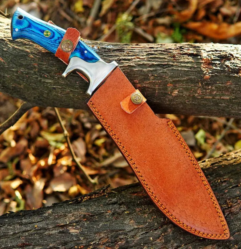 Handmade Damascus Steel Bowie Knife