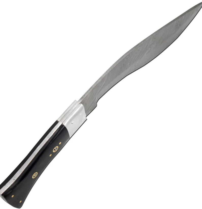 Heritage Forge Custom Damascus Full Tang Kukri Knife