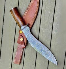 Ironwood Phantom – Handmade Damascus Kukri with Ergonomic Grip