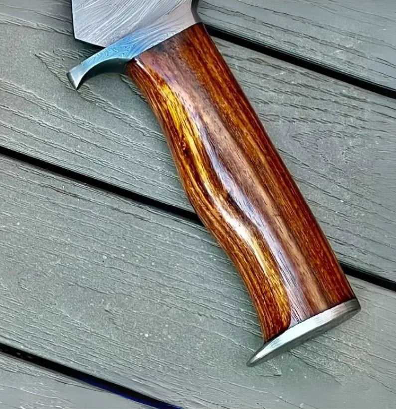 Ironwood Phantom – Handmade Damascus Kukri with Ergonomic Grip