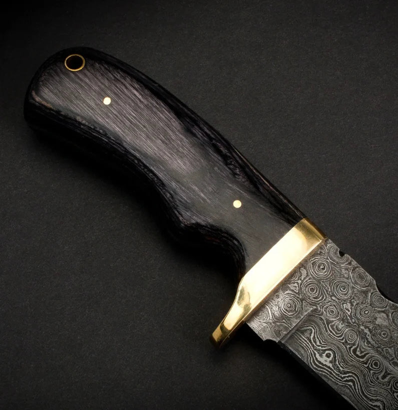 Jim Baker Damascus Steel Skinner