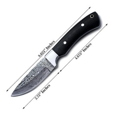 Micarta Handle Fixed Blade Dagger – Full Tang Drop Point Knife