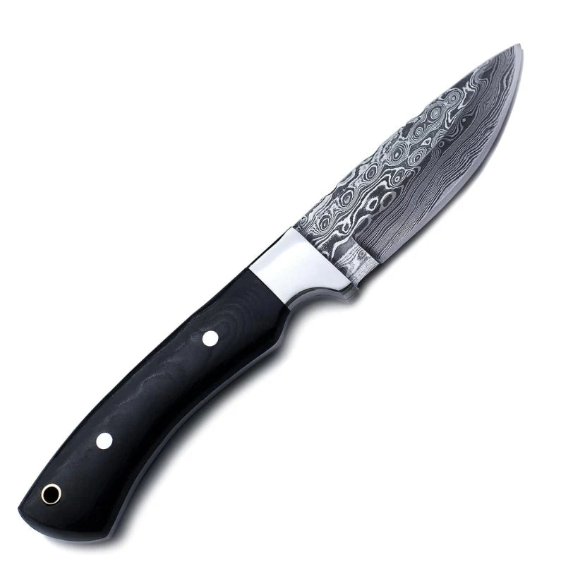 Micarta Handle Fixed Blade Dagger – Full Tang Drop Point Knife