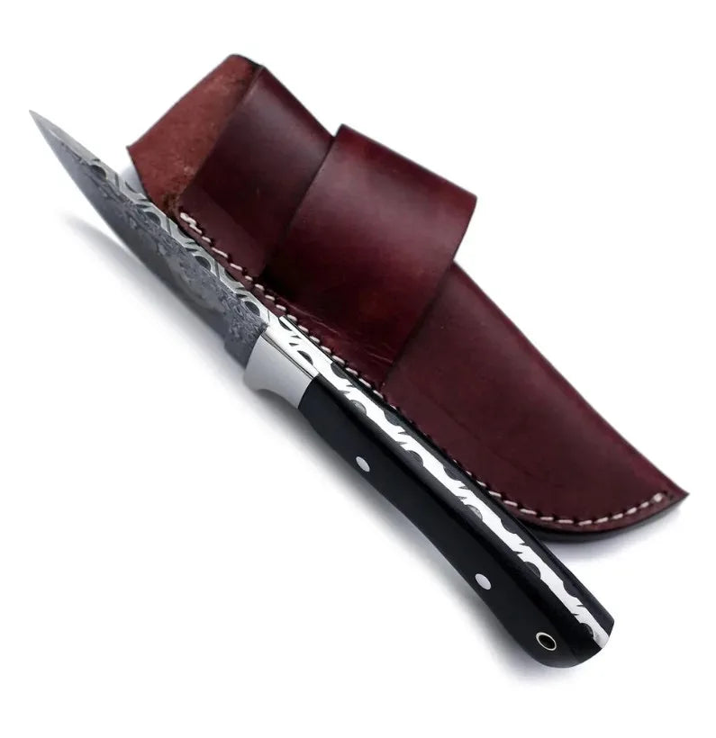 Micarta Handle Fixed Blade Dagger – Full Tang Drop Point Knife