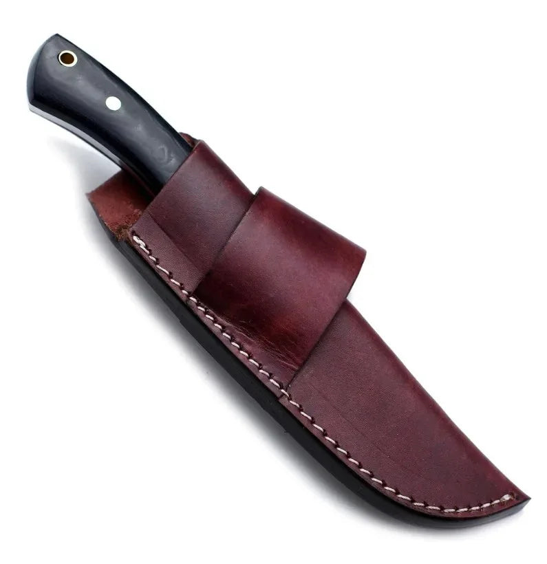 Micarta Handle Fixed Blade Dagger – Full Tang Drop Point Knife