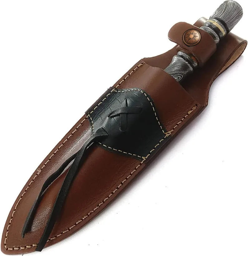 Oblivion Coil Damascus Tri-Edge Dagger
