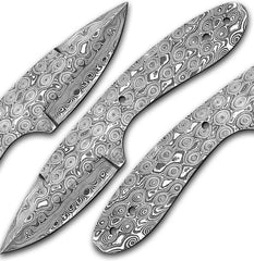 RainCore Forge – Damascus Hunting Knife Blank