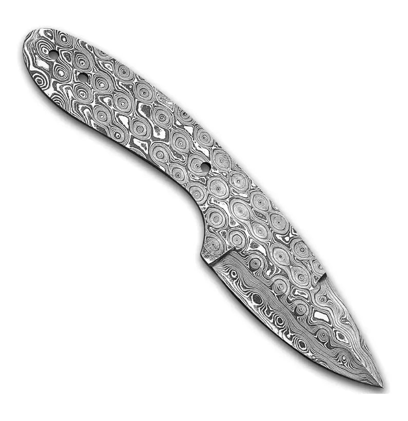 RainCore Forge – Damascus Hunting Knife Blank