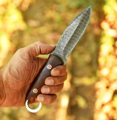 Shadow Fang – 9″ Hand-Forged Full Tang Fixed Blade Hunting Knife