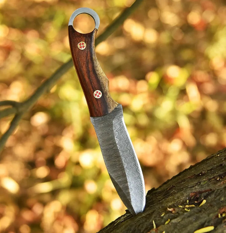 Shadow Fang – 9″ Hand-Forged Full Tang Fixed Blade Hunting Knife