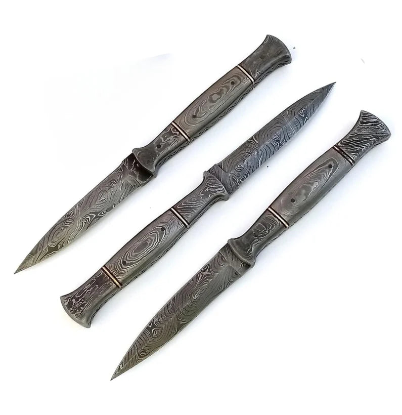 ShadowPierce Damascus Boot Knife