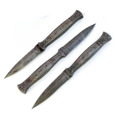 ShadowPierce Damascus Boot Knife