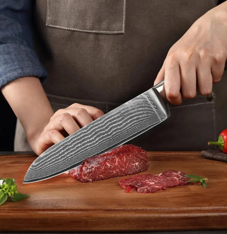 TimberEdge Precision Trio – VG10 Core Culinary Knife Set
