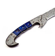 Titan Edge 18” Damascus Steel Kukri – Full Tang Bushcraft & Hunting Machete