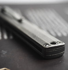 TitanEdge Damascus Gentleman Folder – Titanium EDC Knife with Pocket Clip